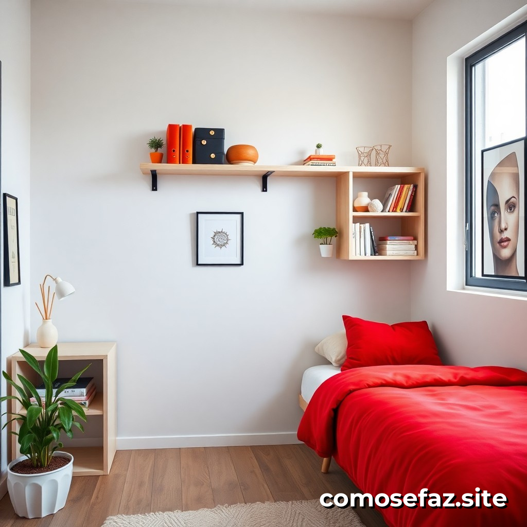 Organizando um quarto de maneira minimalista e funcional