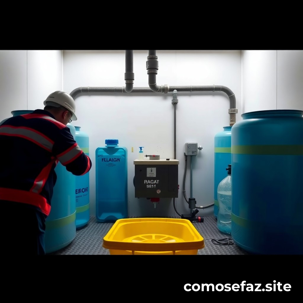 Organizando um sistema de armazenamento de água para emergências