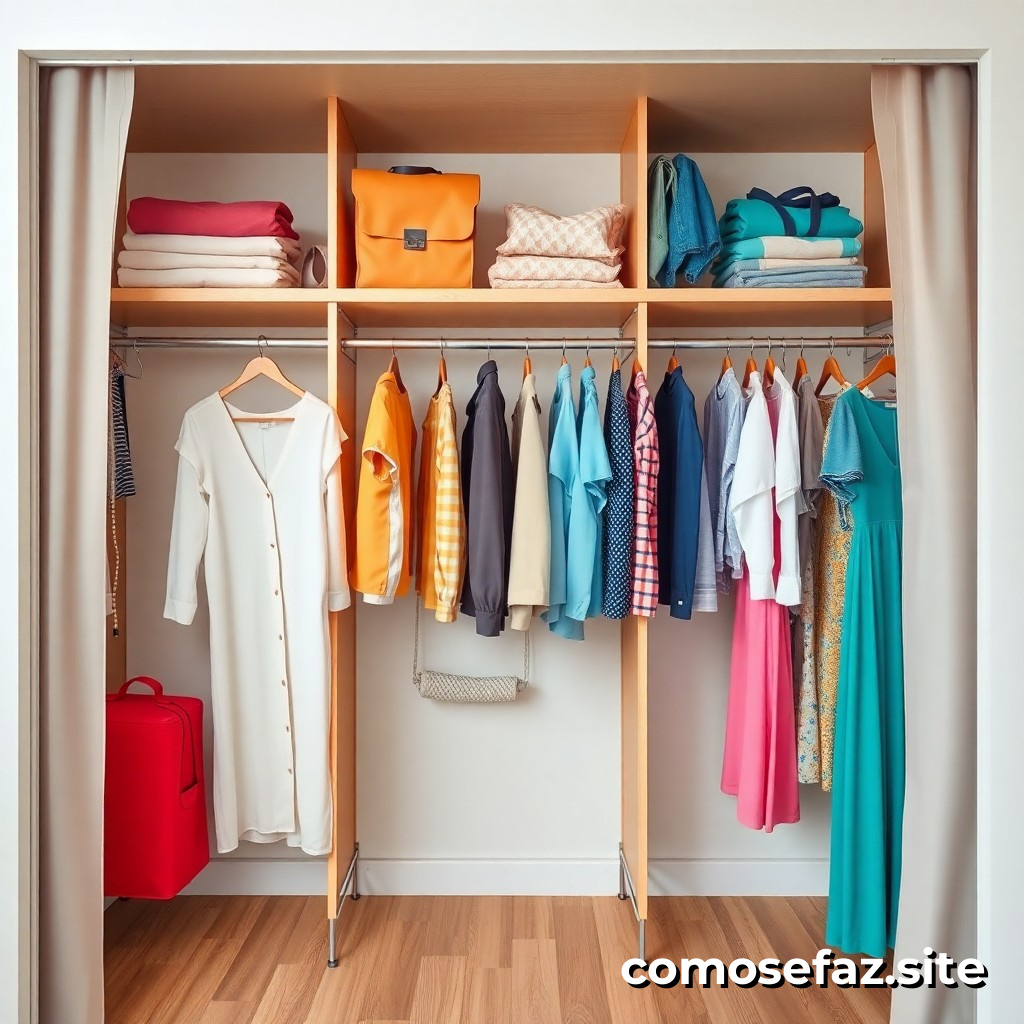 Organizando um sistema de armazenamento de roupas para reduzir o desperdício e ahorrar espaço