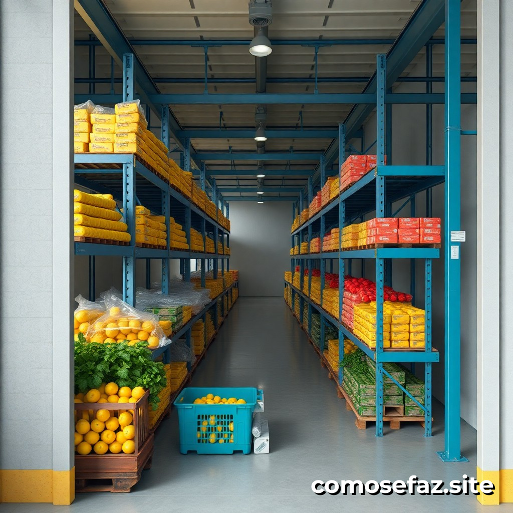 Organizando um sistema de armazenamento de Seasonal para reduzir o desperdício e aumentar a produtividade