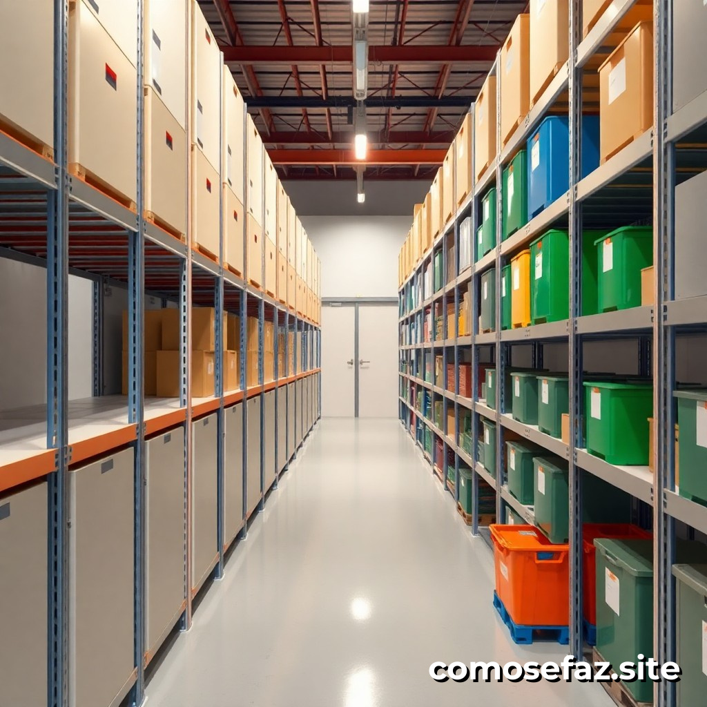 Organizando um sistema de armazenamento eficiente para reduzir o desperdício e aumentar a produtividade