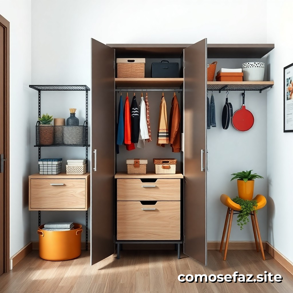 Organizando um sistema de armazenamento eficiente para reduzir o desperdício e economizar espaço em sua casa