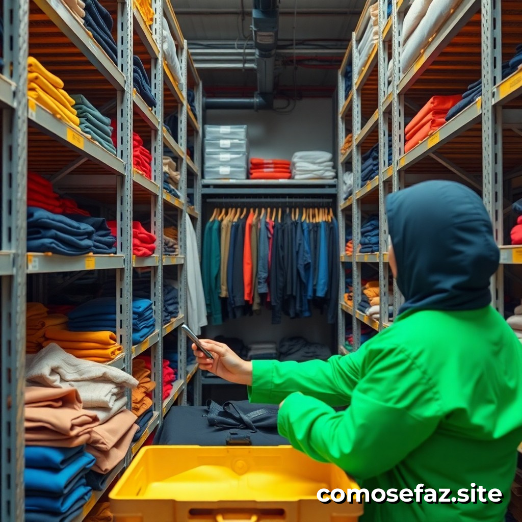 Organizando um sistema de gerenciamento de roupas para reduzir o desperdício e aumentar a produtividade