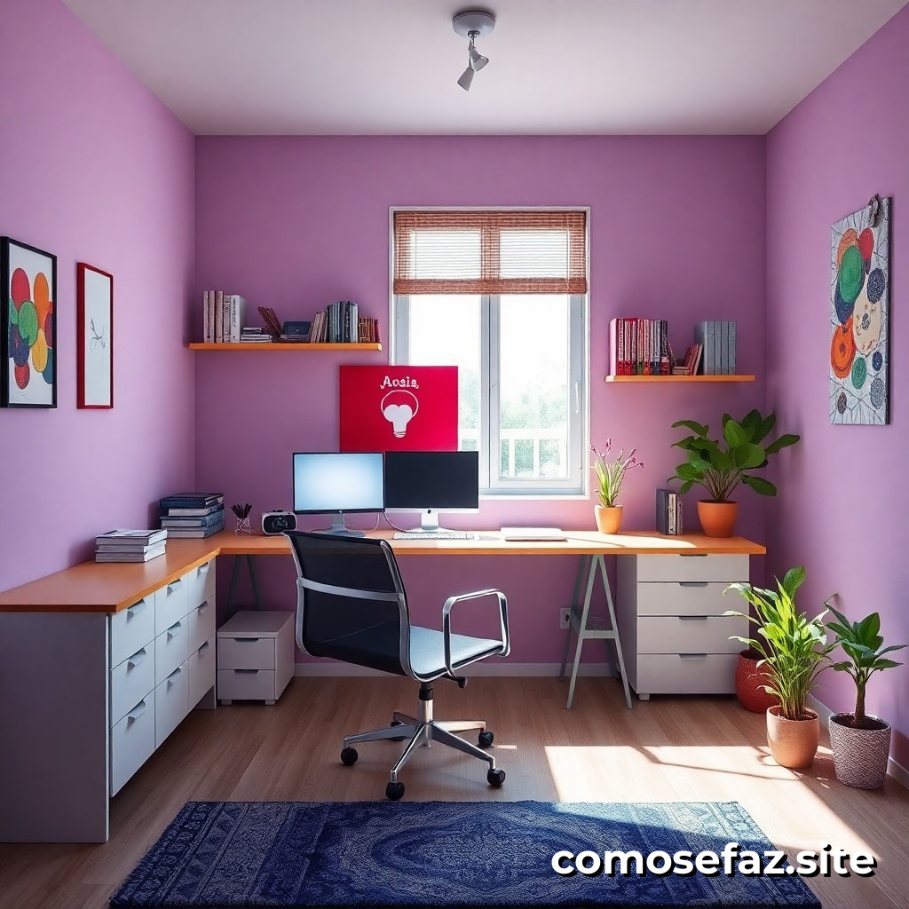 Organizando un espacio de trabajo eficiente en casa