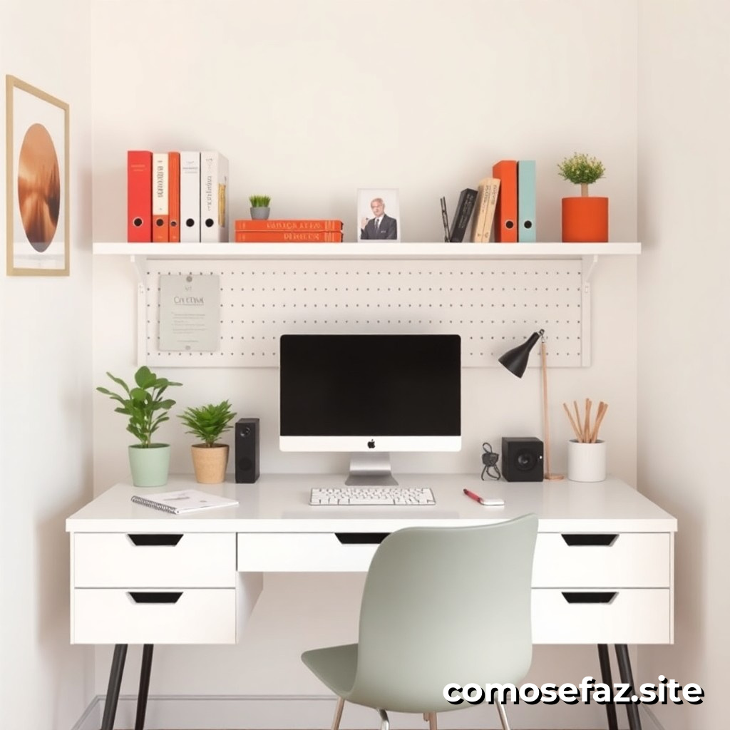 Organizando un espacio de trabajo eficiente y minimalista en un escritorio pequeño