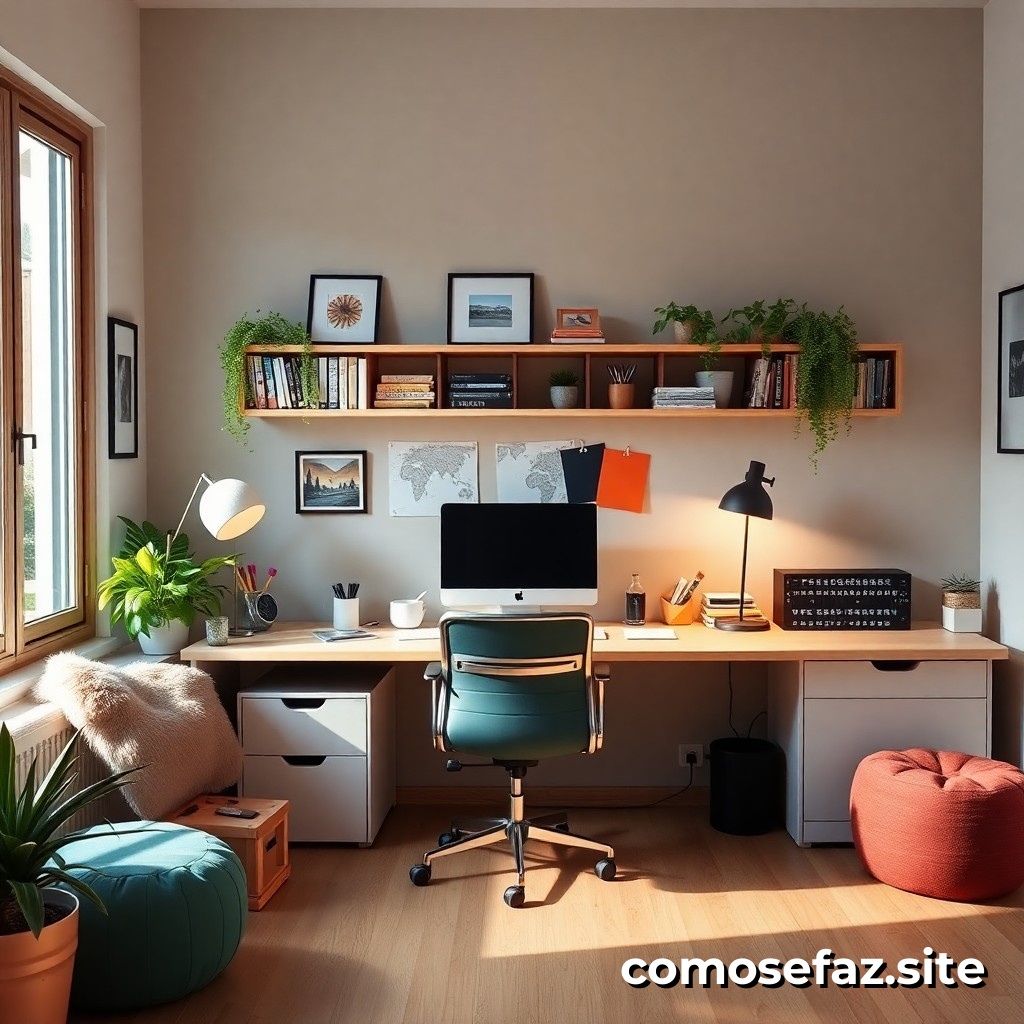 Organizando un espacio de trabajo en casa para aumentar la productividad y la creatividad