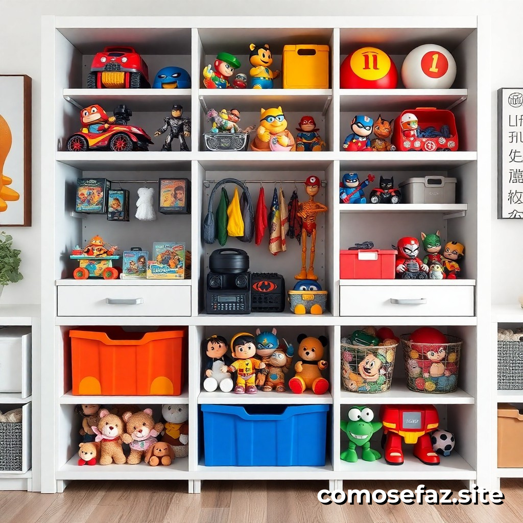 Organizar un sistema de almacenamiento para tus juguetes y objetos de colección