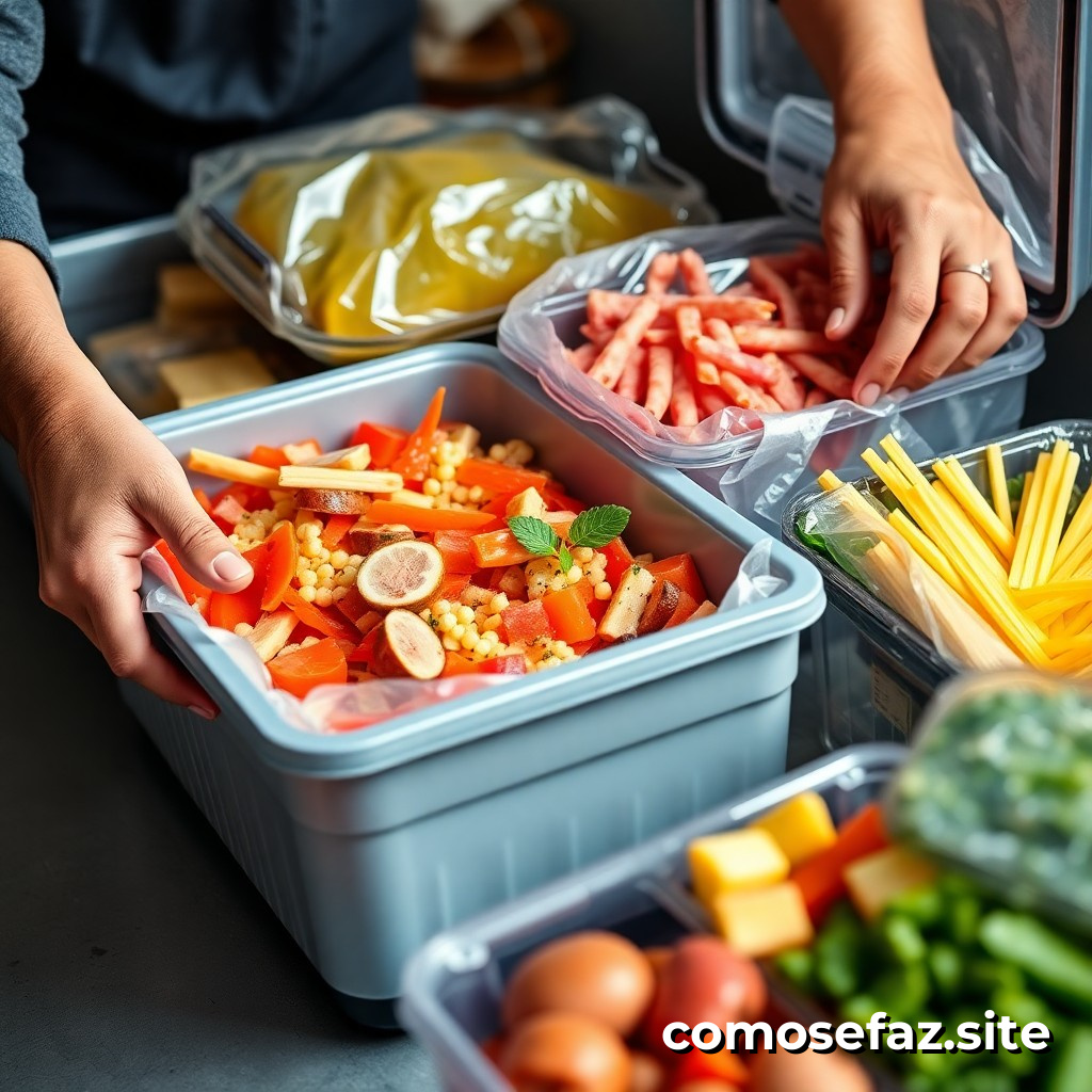 Preparando comidas saludables y económicas en grandes cantidades para congelar