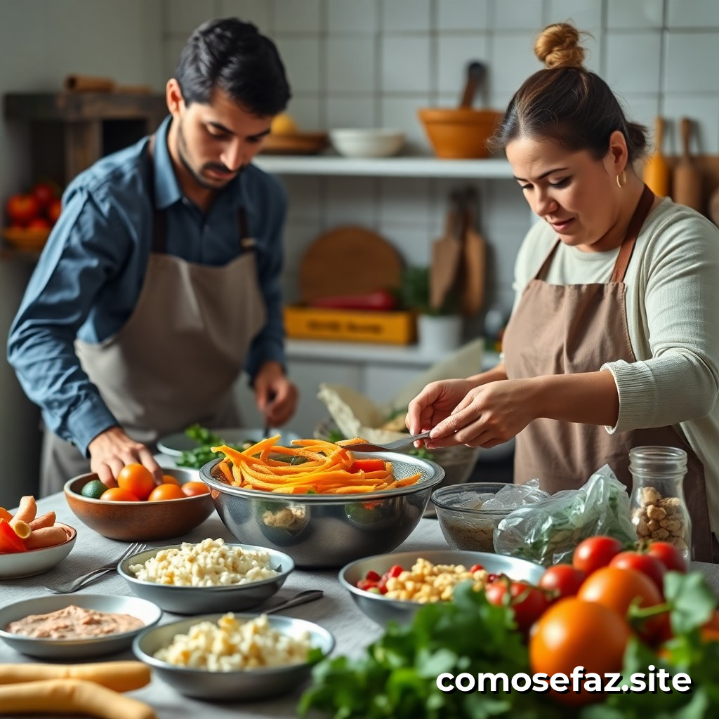 Preparando comidas saludables y económicas para una familia con restricciones alimentarias