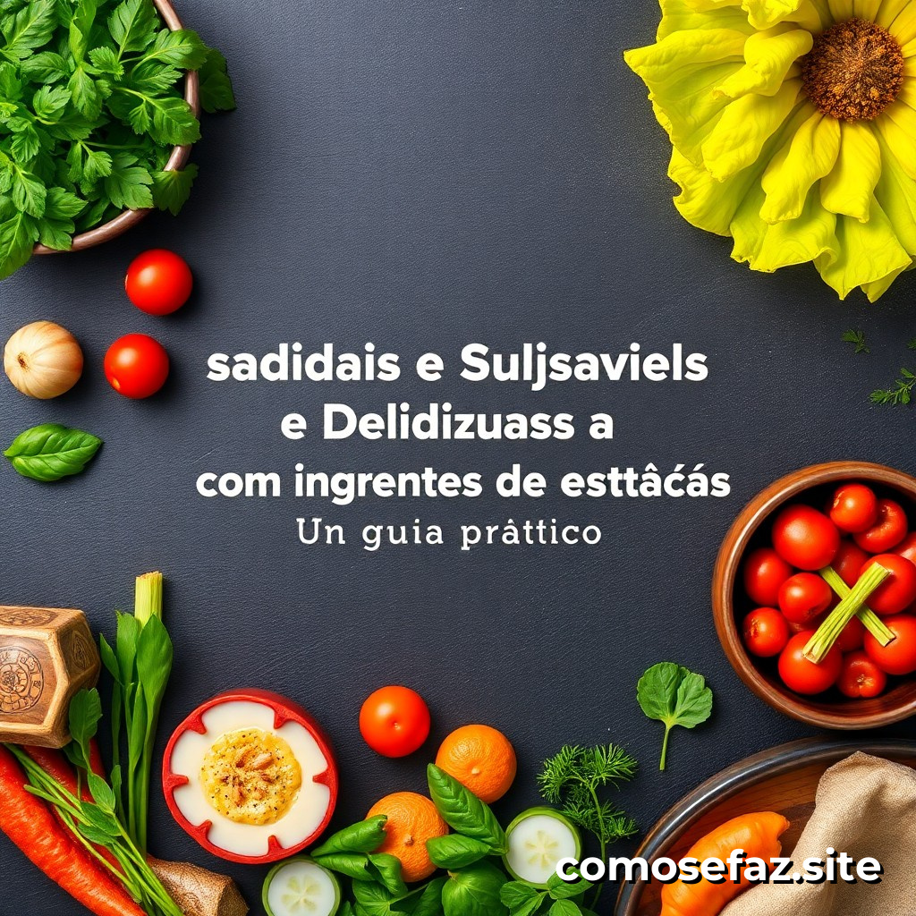 Preparando Comidas Saudáveis e Deliciosas com Ingredientes de Estação: Um Guia Prático