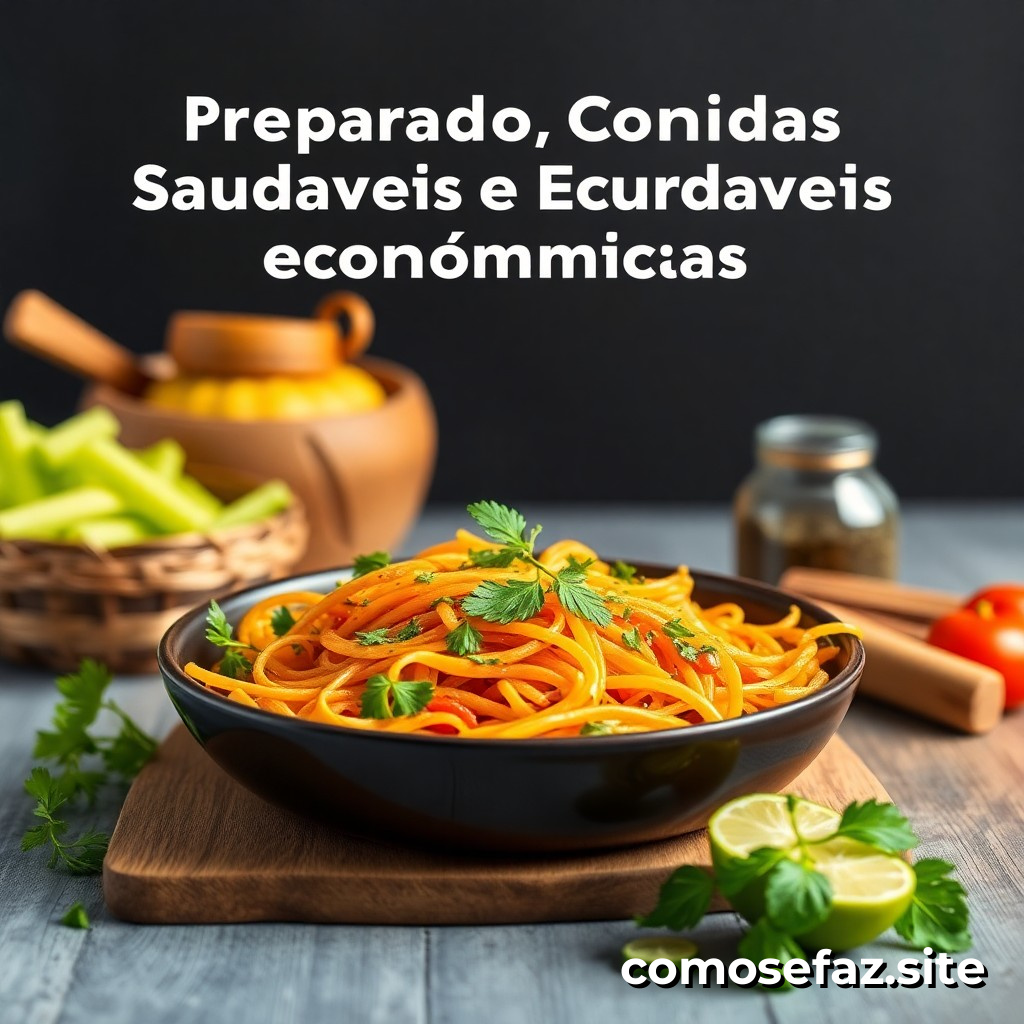 Preparando Comidas Saudáveis e Econômicas em Casa: Um Guia Passo a Passo