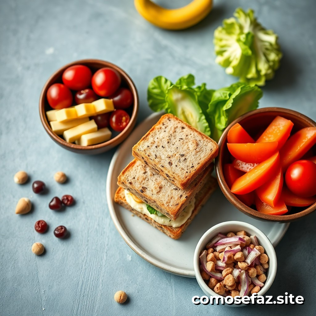 Preparando deliciosos snacks saludables para el trabajo o la escuela: un tutorial passo a passo