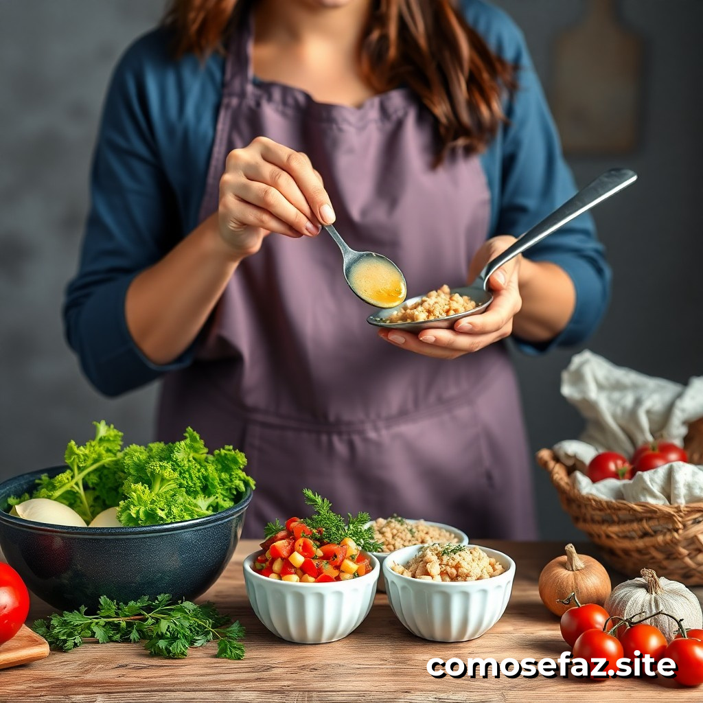 Preparando refeições saudáveis e econômicas com ingredientes em temporada