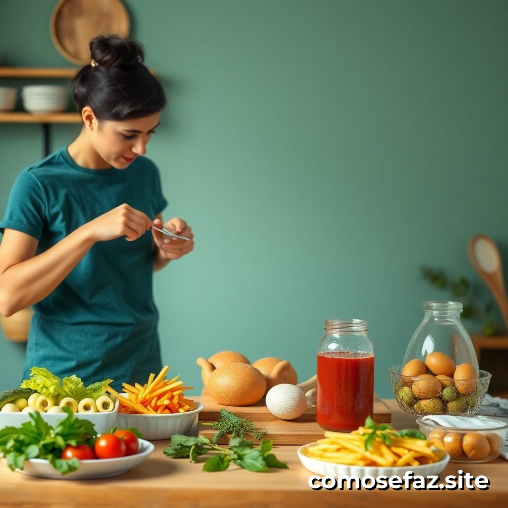 Preparando refeições saudáveis e econômicas para a semana