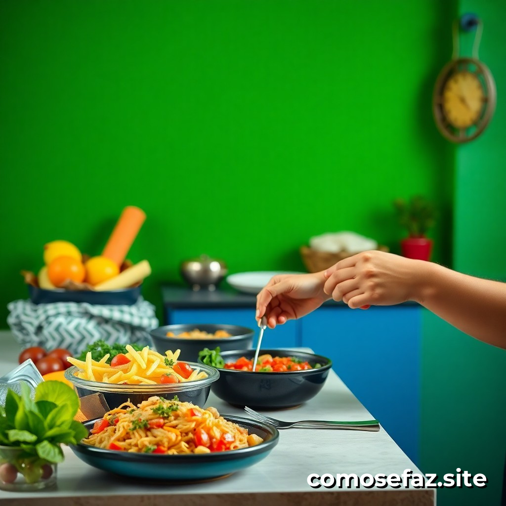 Preparando refeições saudáveis e econômicas para a semana inteira