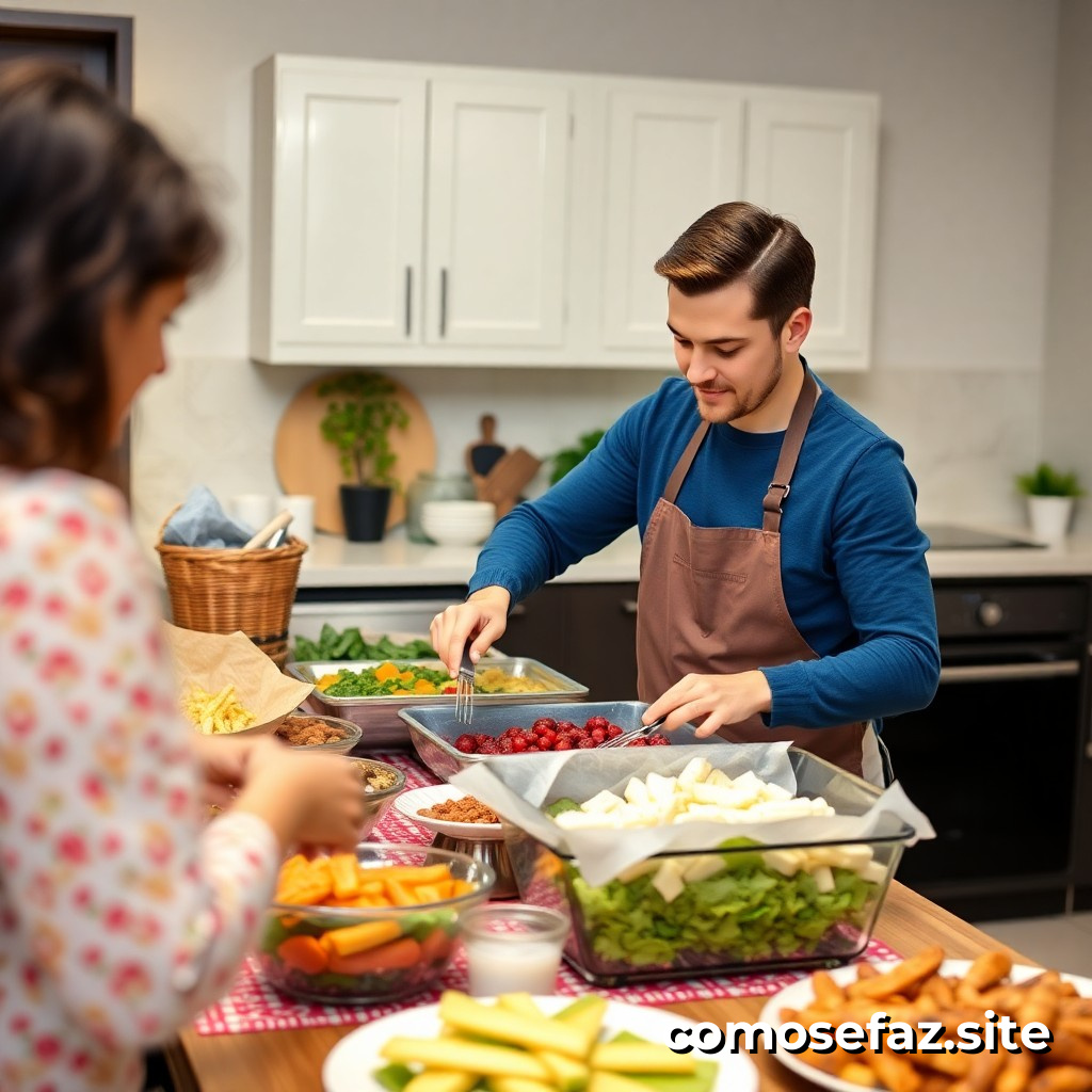 Preparando um buffet de festa em casa