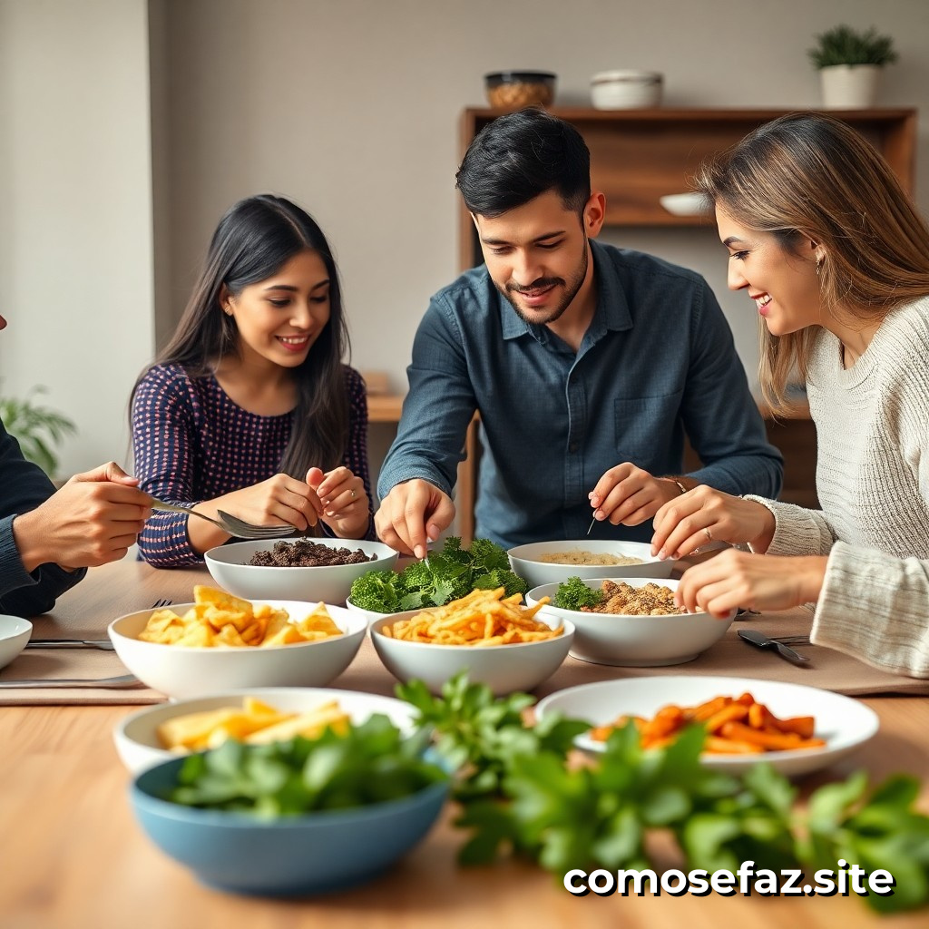 Preparando um jantar económico e saudável para uma família de 4 pessoas