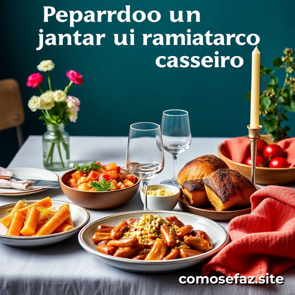 Preparando um jantar romântico caseiro: 5 receitas fáceis e deliciosas