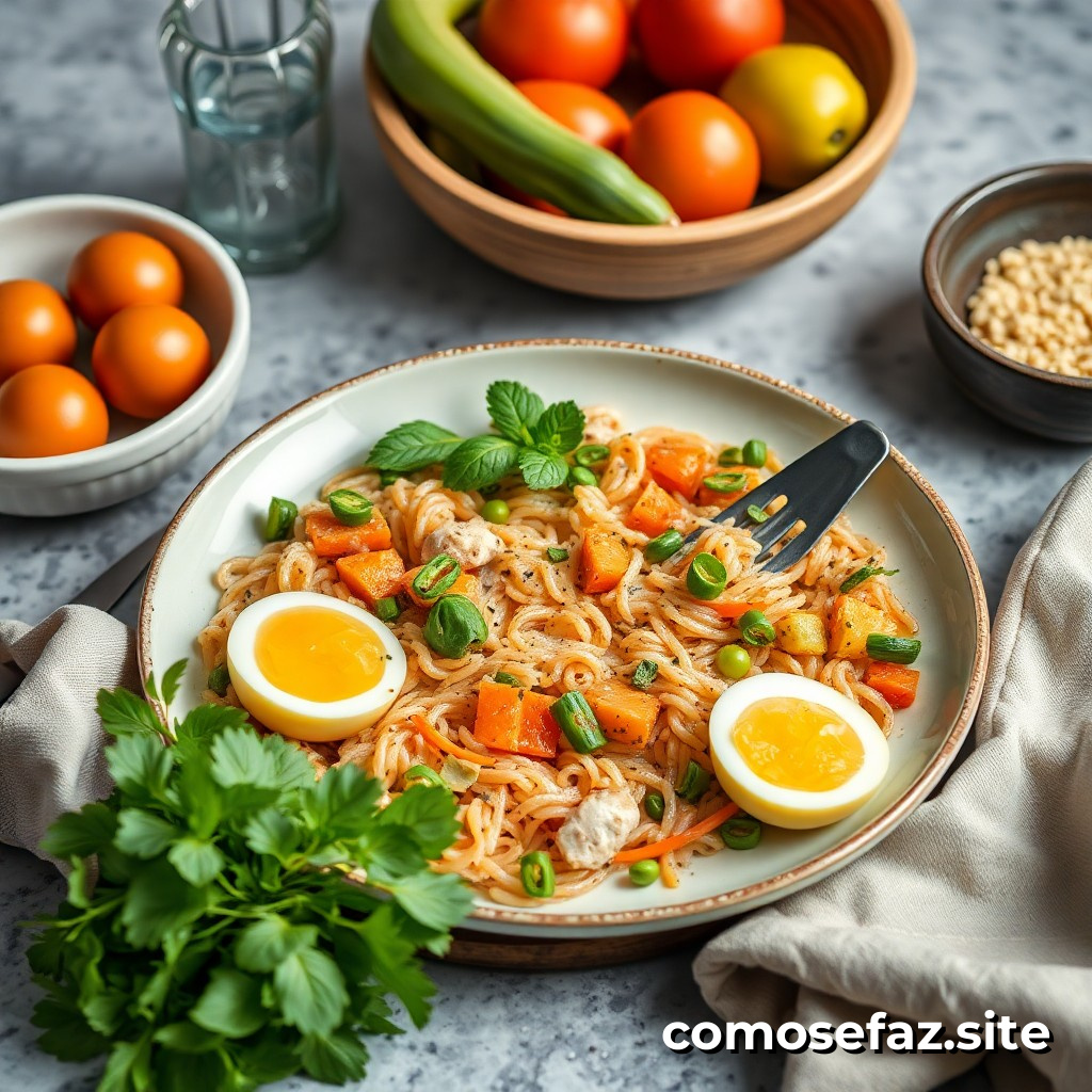 Preparando um jantar saudável e rápido com ingredientes frescos e orgânicos