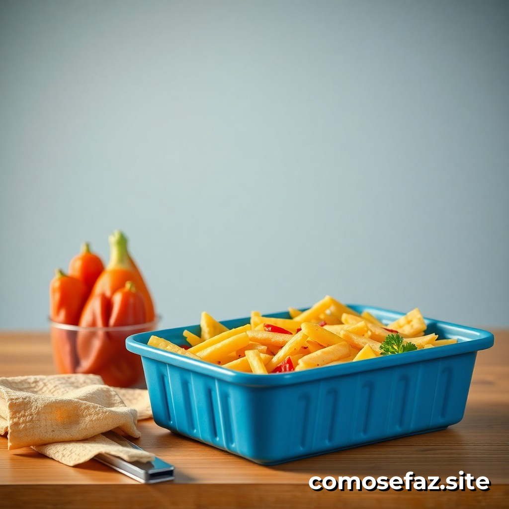 Preparando um lanche saudável e rápido para o trabalho ou escola