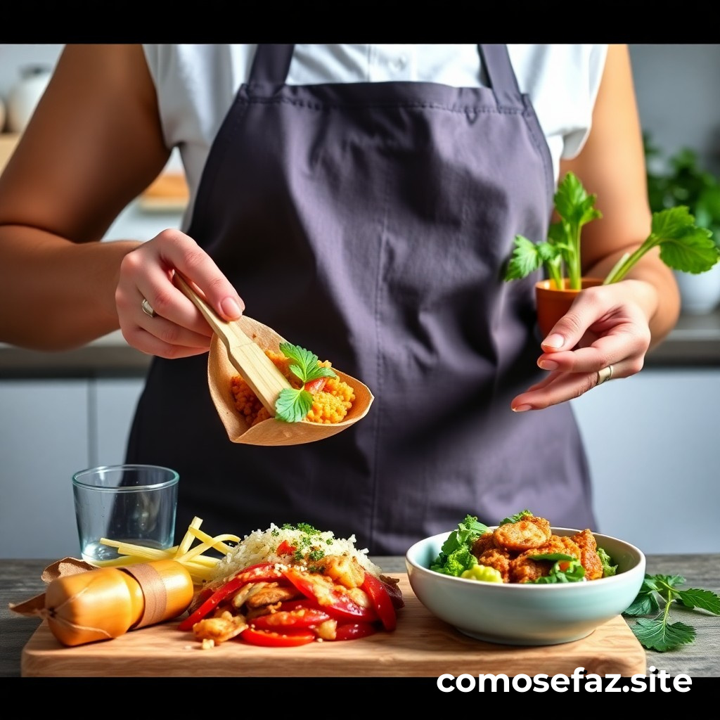 Preparando um menu de comidas saudáveis e econômicas para a semana usando ingredientes em promoção
