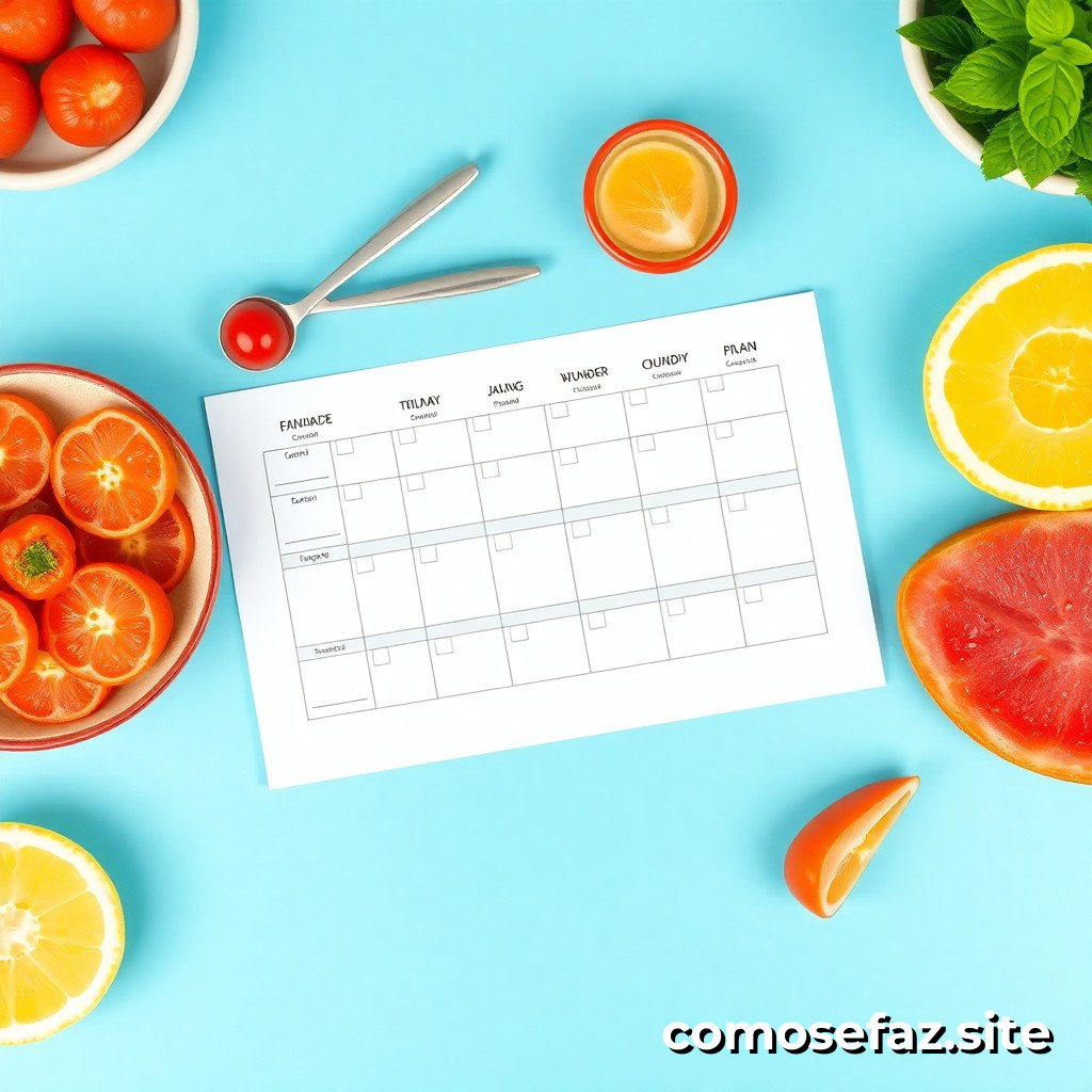 Preparando um Plano de Refeições Saudáveis para a Semana