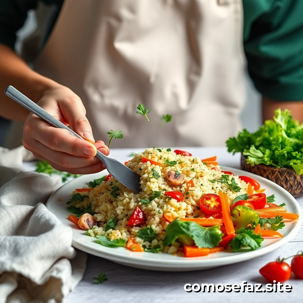 Preparando um Prato de Comida Saudável e Deliciosa com Ingredientes de Estação: Como Fazer um Risoto de Vegetais