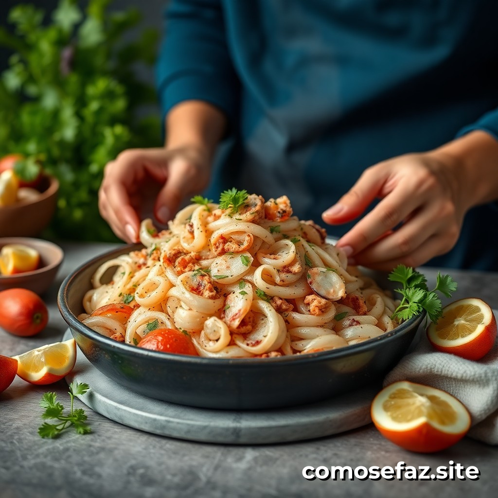 Preparando um Prato de Comida Saudável e Delicioso com Algas Marinhas
