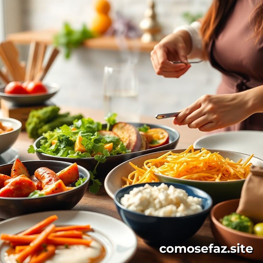 Preparando um Prato de Comida Saudável e Econômica para a Semana
