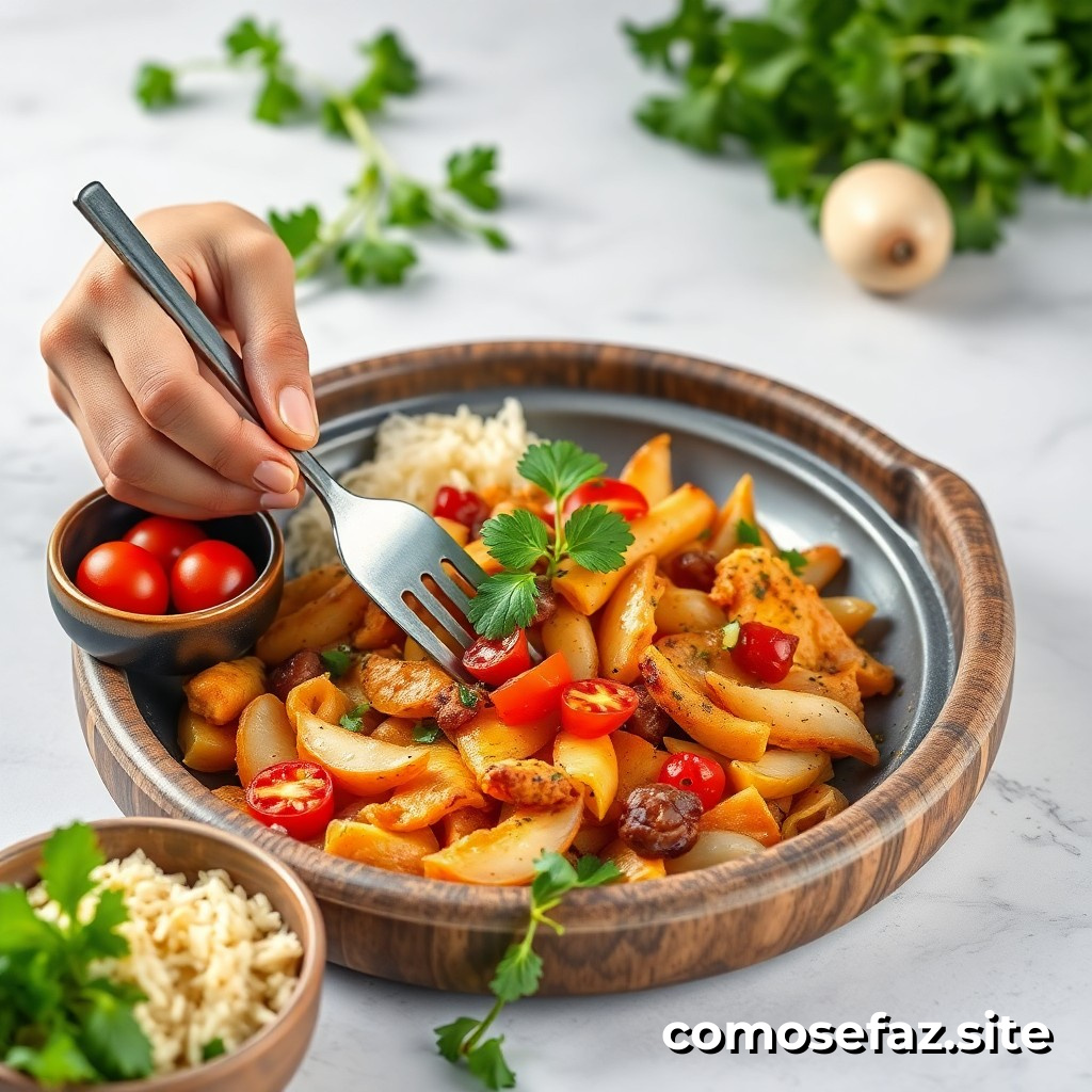Preparando um Prato de Comida Saudável e Econômico com Ingredientes de Estação