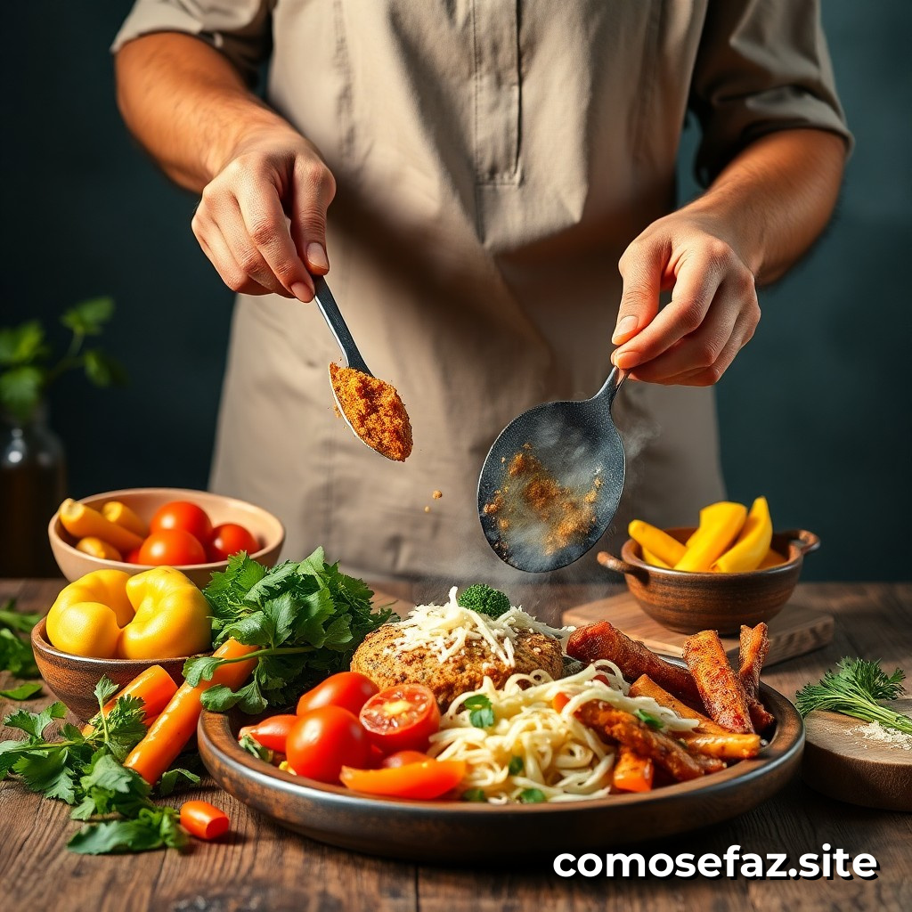 Preparando um Prato de Comida Saudável e Sustentável com Alimentos Resíduos