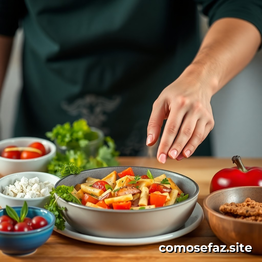 Preparando um Prato Saudável com Ingredientes da Estação