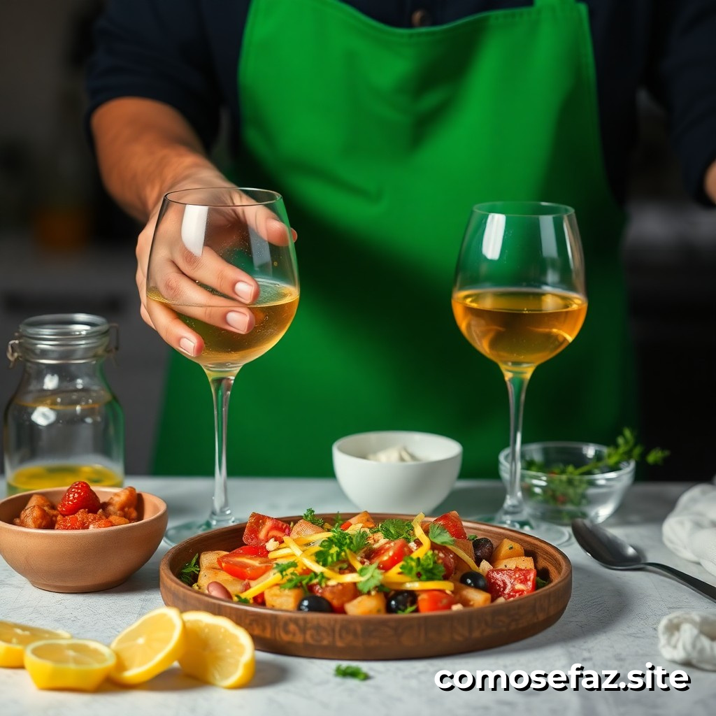 Preparando um prato saudável e rápido para uma refeição noturna