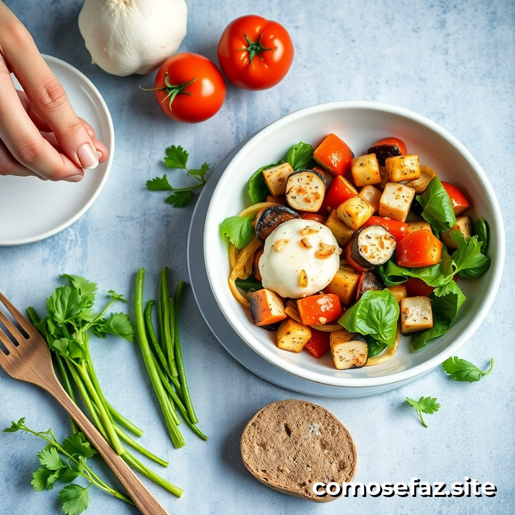 Preparando um prato vegetariano delicioso e saudável em menos de 30 minutos