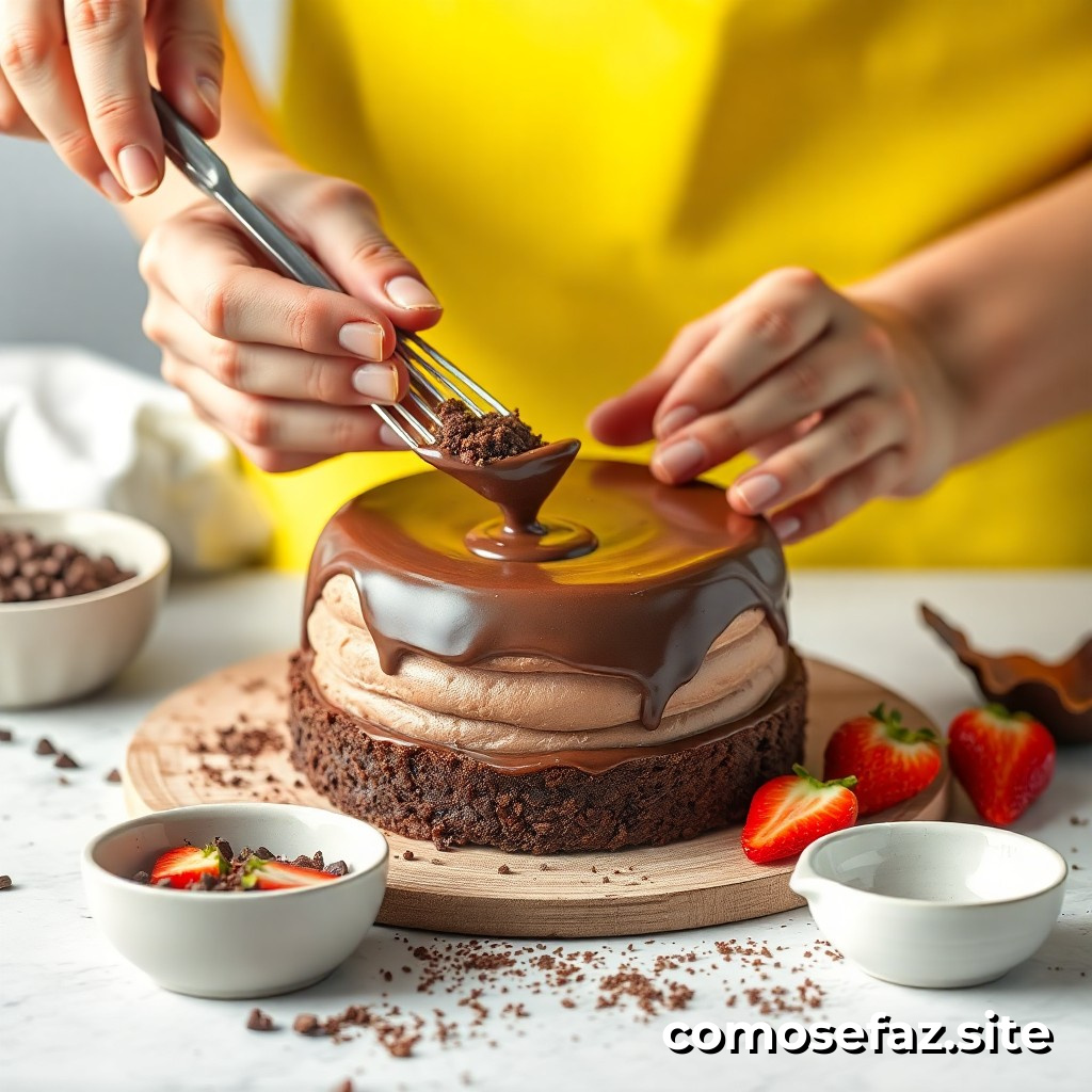 Preparando un delicioso pastel de chocolate sin gluten ni lactosa
