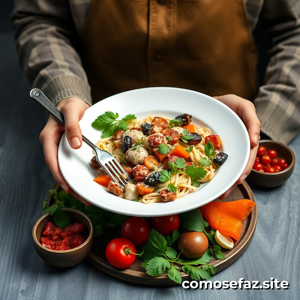 Preparando un delicioso plato de comida con ingredientes económicos y saludables