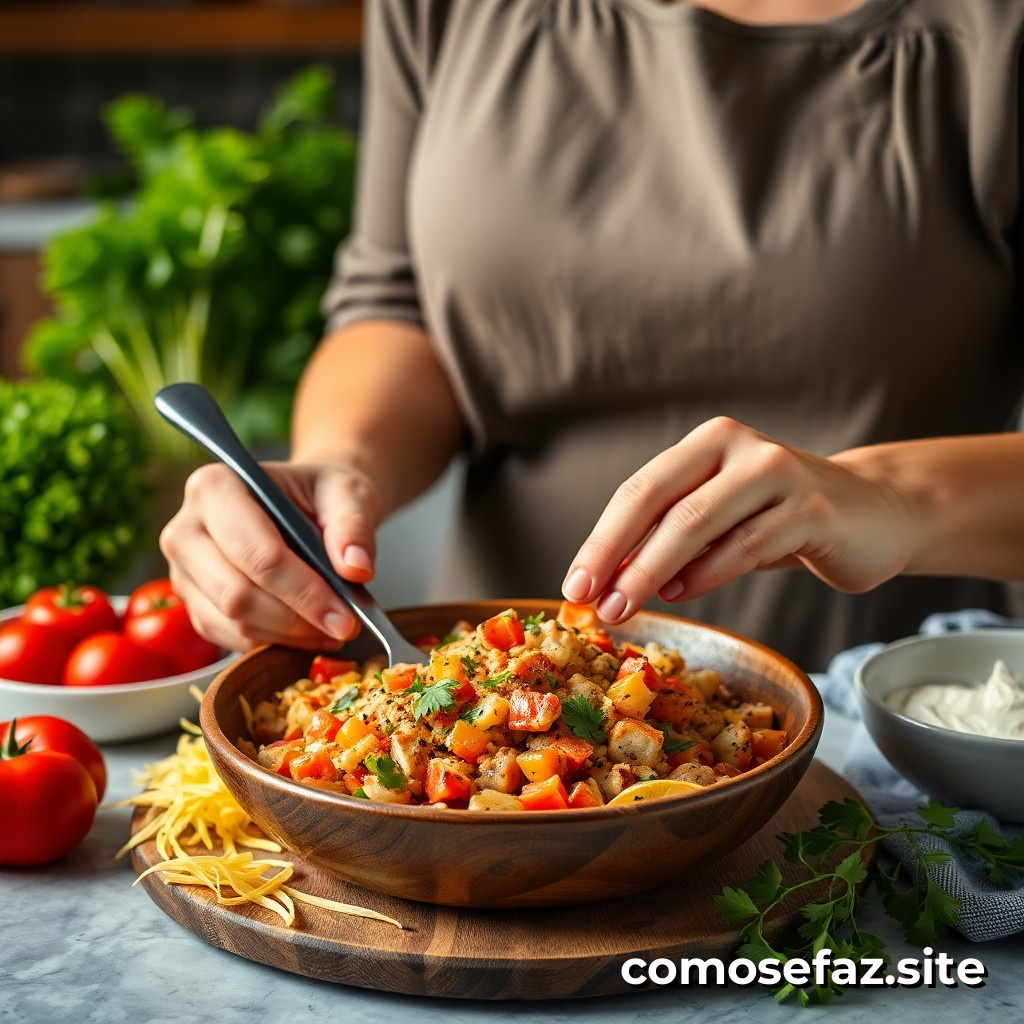 Preparando un Delicioso Prato de Comida Vegetariana con Ingredientes Económicos