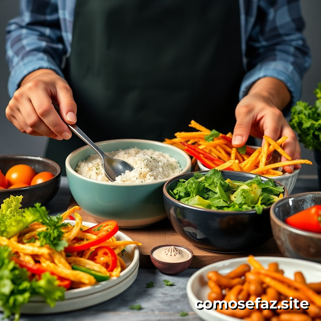 Preparando un menú de comidas vegetarianas y veganas para una semana saludable