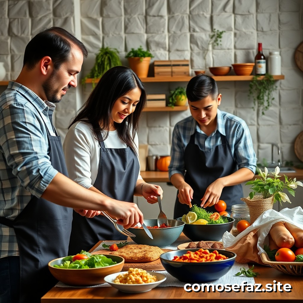 Preparando un menú semanal de comidas saludables y económicas para una familia