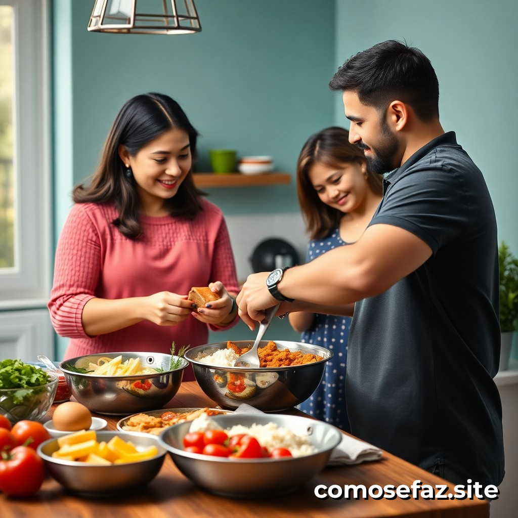 Preparando un menú semanal saludable y económico para una familia de cuatro personas