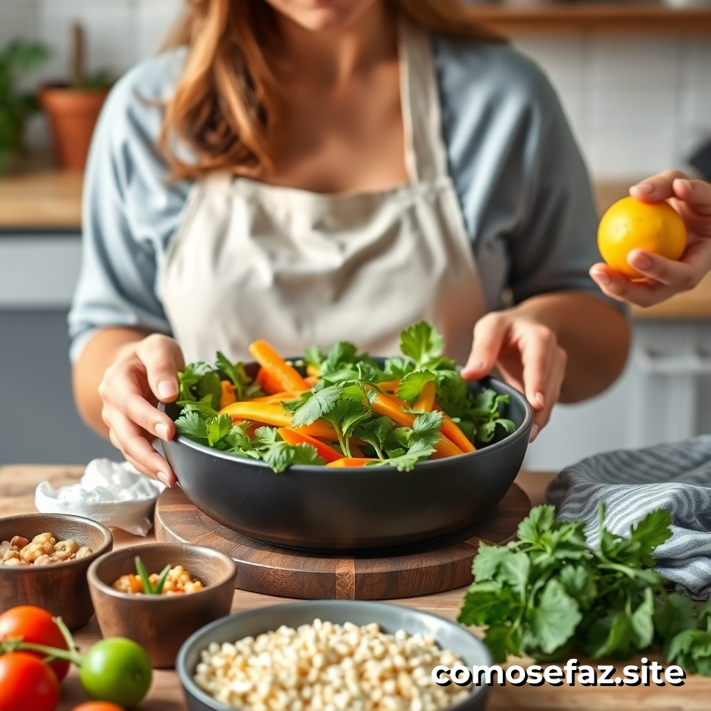 Preparando un plan de comidas saludables y económicas para la semana utilizando ingredientes locales y sostenibles