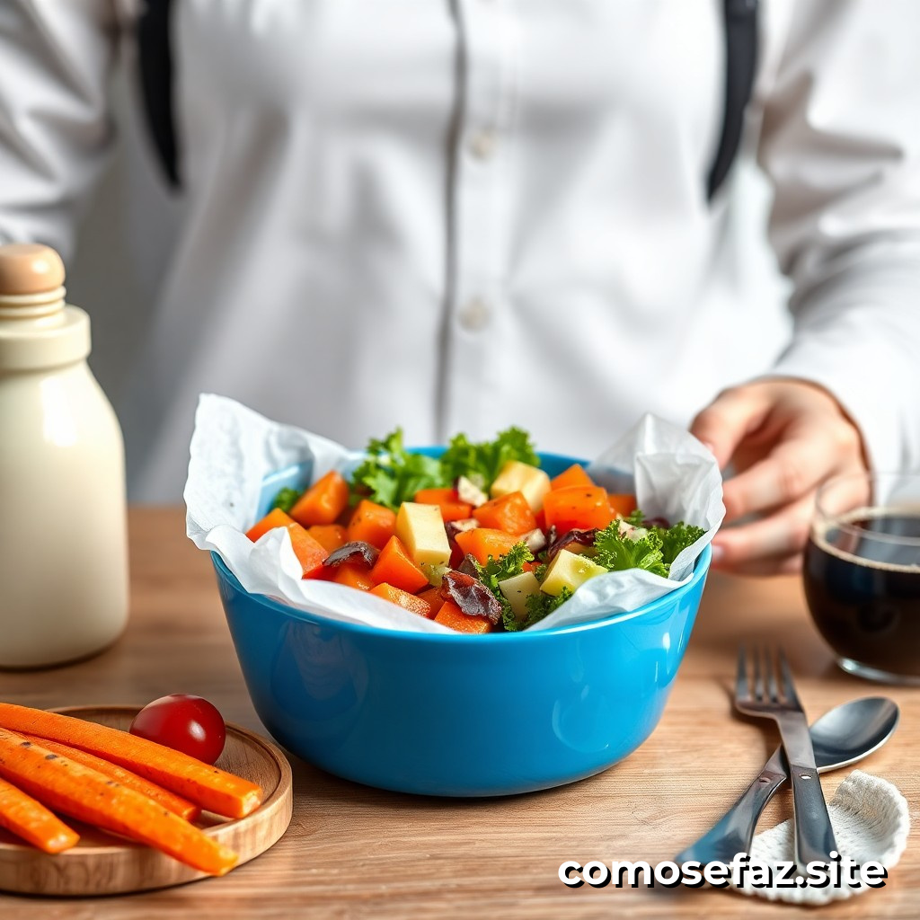 Preparar un almuerzo saludable y rápido para llevar al trabajo