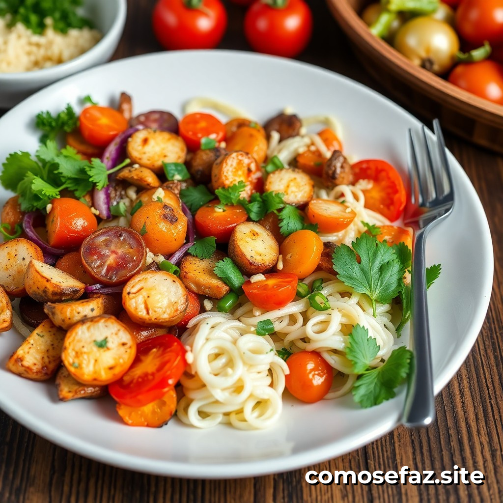 Preparar un delicioso plato de comida vegetariana con ingredientes de estación y bajo costo