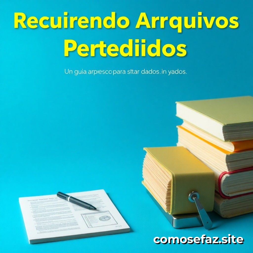 Recuperando arquivos perdidos: um guia passo a passo para restaurar dados importantes