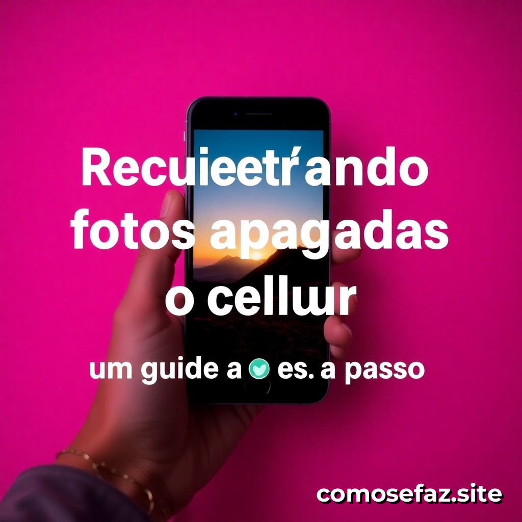 Recuperando fotos apagadas do celular: um guia passo a passo