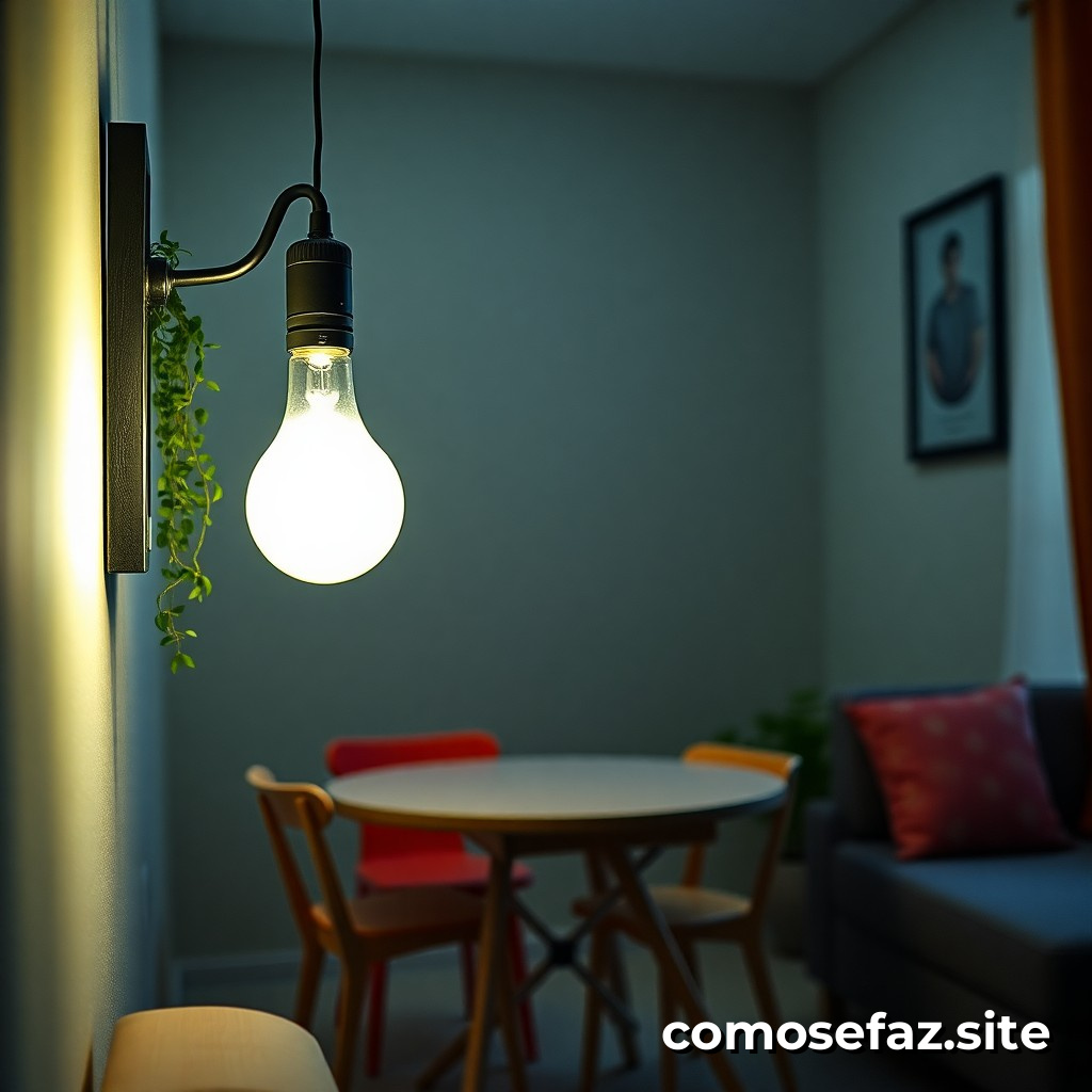 Reemplazando una lâmpara tradicional por una LED en mi casa