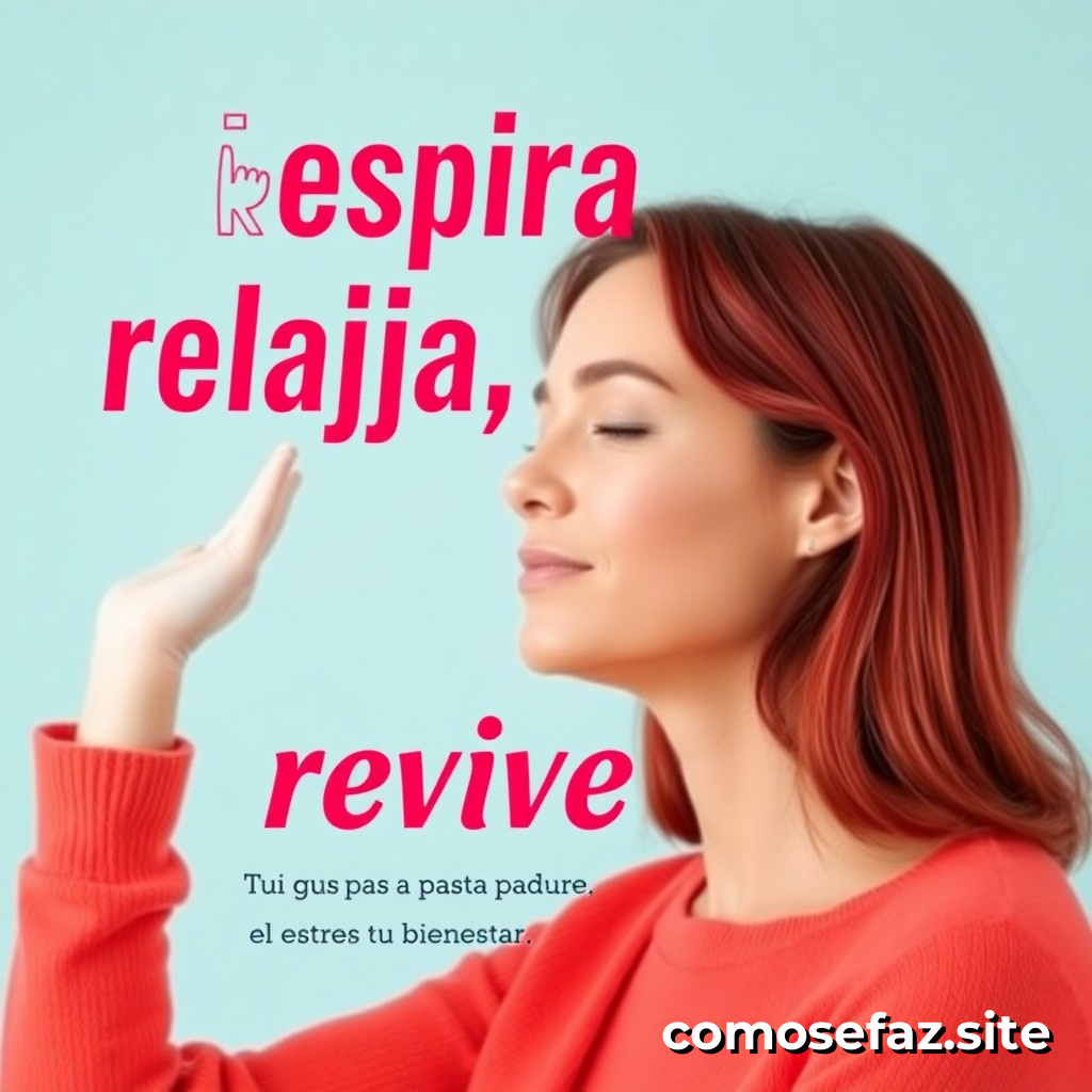 Respira, relaja, revive: Una guía paso a paso para reducir el estrés y mejorar tu bienestar
