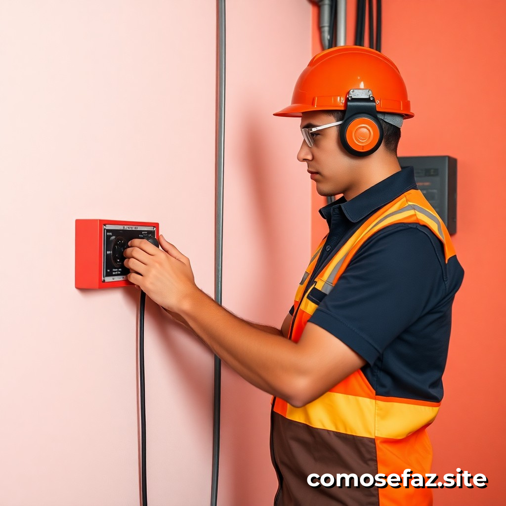Trocando um disjuntor queimado em uma instalação elétrica residencial