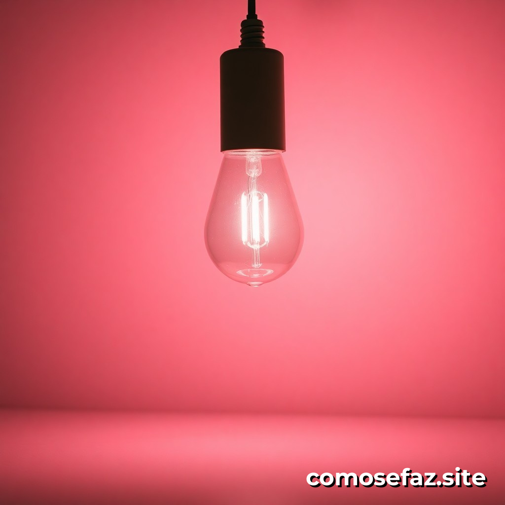 Trocando uma lâmpada incandescente por uma lâmpada LED de forma segura e eficiente