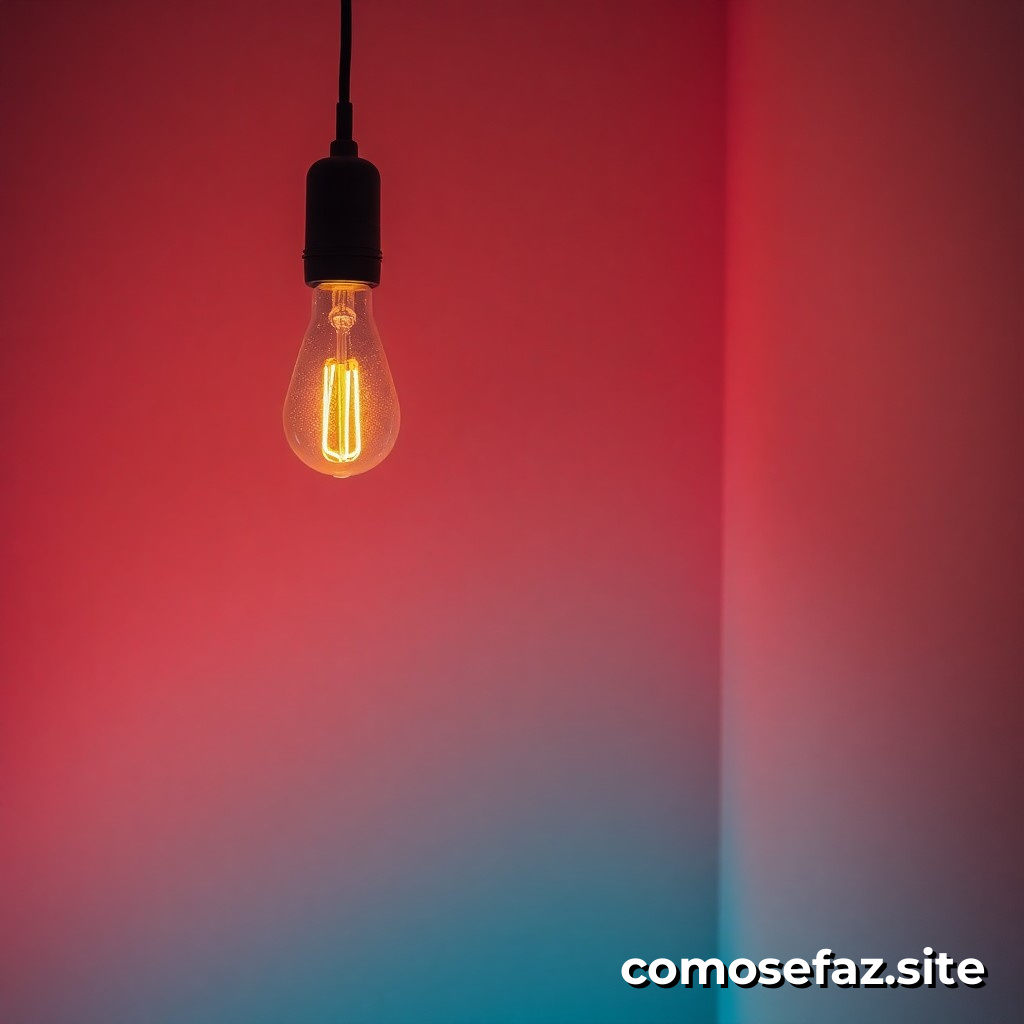 Trocando uma lâmpada incandescente por uma lâmpada LED em seu lar